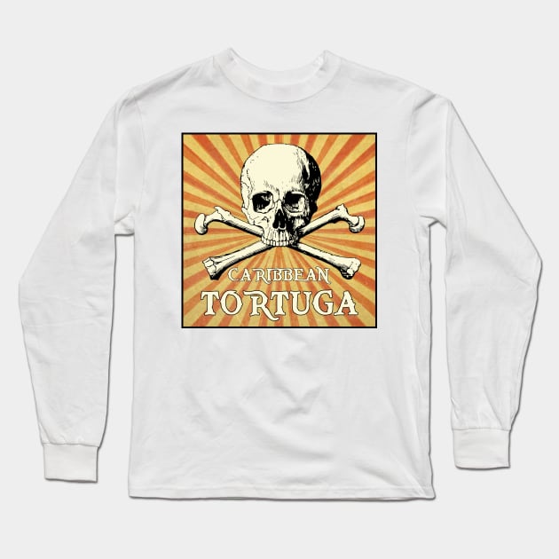 Ports of the Caribbean Pirates - Tortuga Long Sleeve T-Shirt by Naves